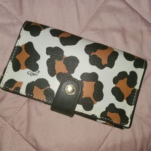 Coach leopard wallet